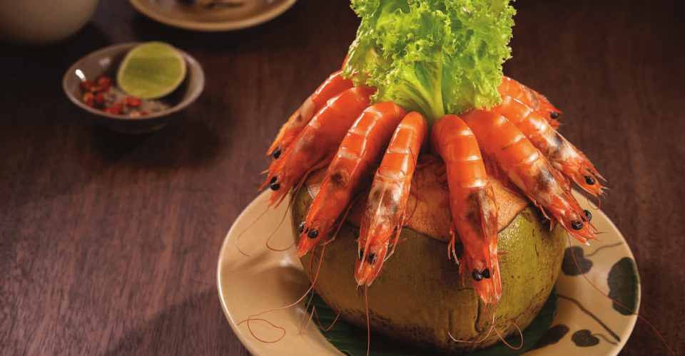 TÔM SÚ HẤP NƯỚC DỪA (300 Gr)