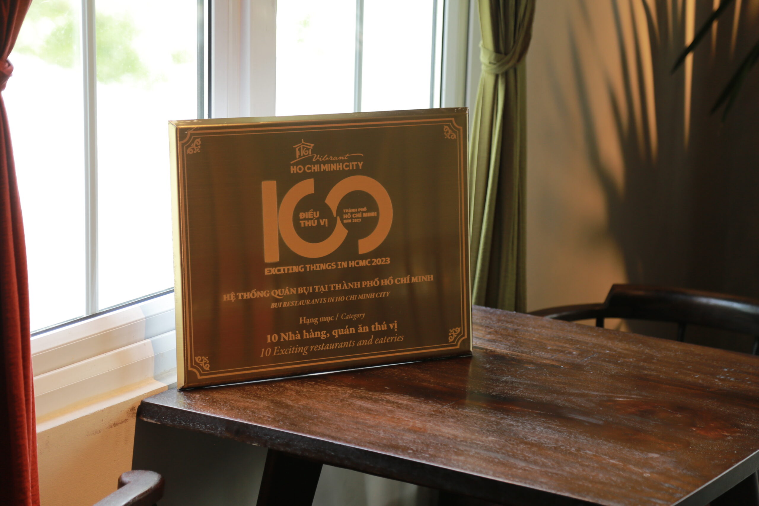 Quán Bụi was honored as one of 10 Exciting restaurants in Ho Chi Minh City