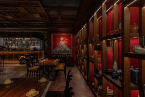 Khong gian Quan Bui Heritage Tran Cao Van phong cach kien truc Indochine xua